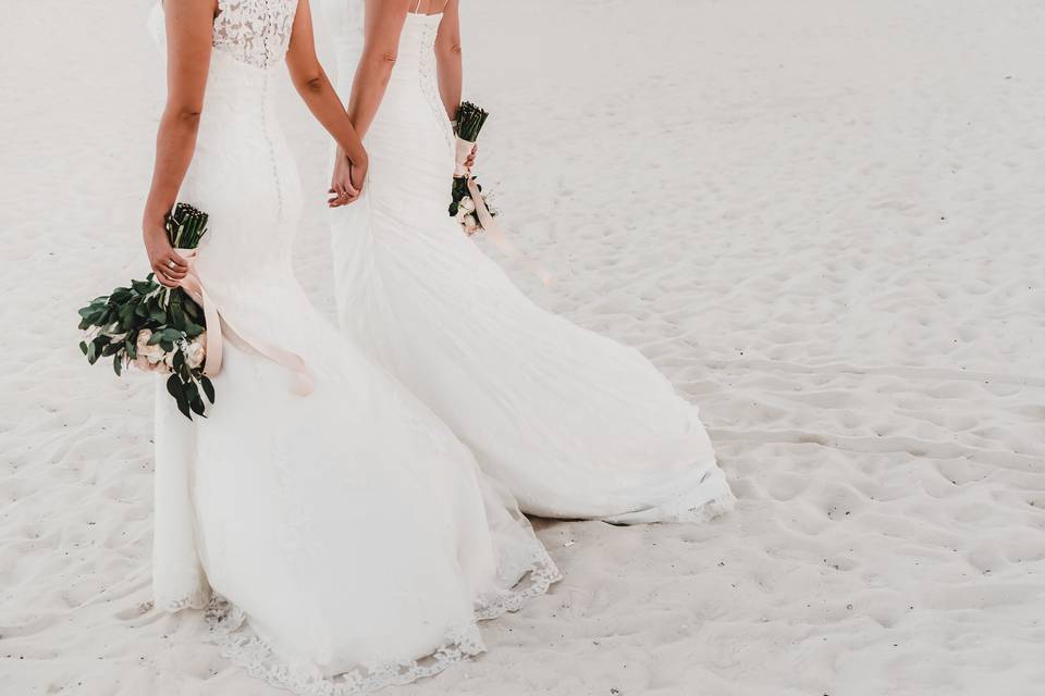 Cancun Wedding Beach Photo