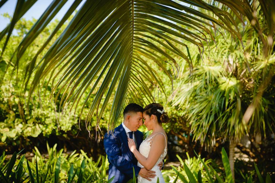 Cancun Wedding Beach Photo