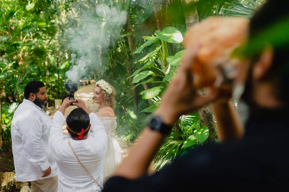 Cancun Wedding Beach Photo