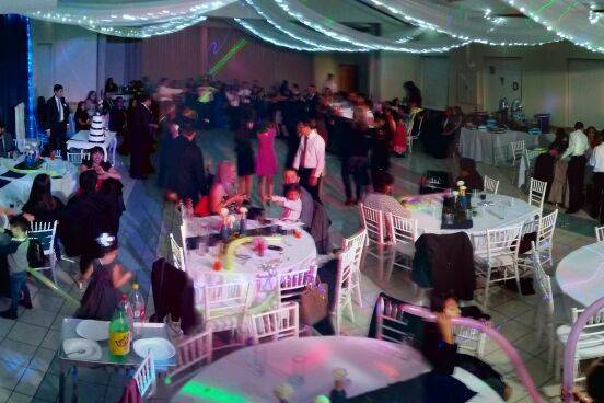 En plena fiesta