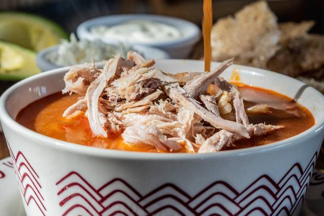 Delicioso pozole rojo