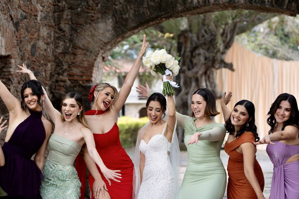 Amigas y novia