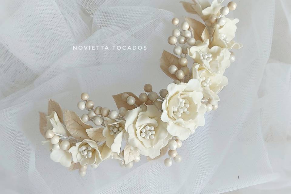 Tocado ivory