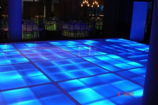 Pista iluminada