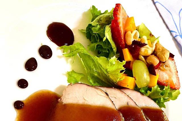Lomo en salsa de ciruela