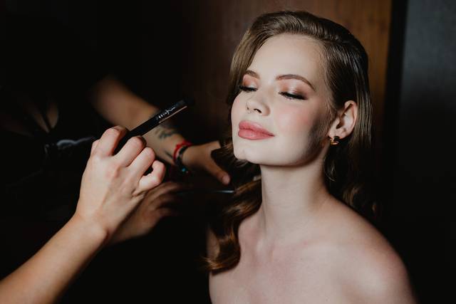 Makeup and hair