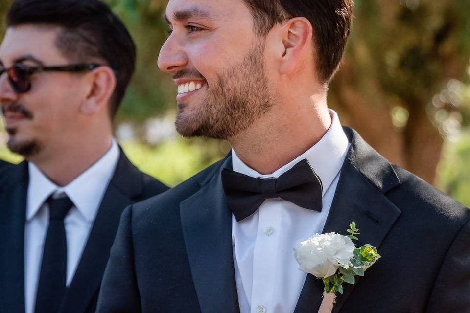 Viendo llegar a la novia