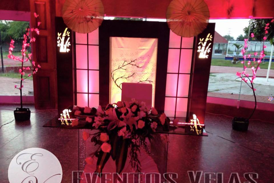 Escenario tema oriental