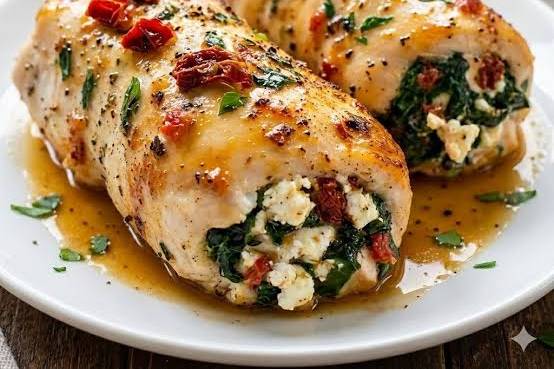 Roulat de pollo relleno