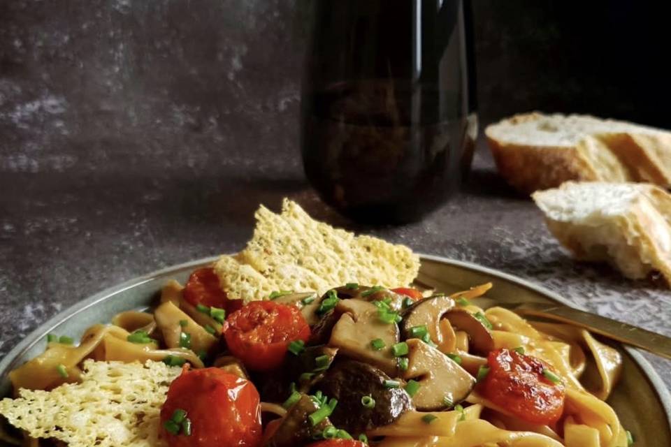 Fettuccine con boletus