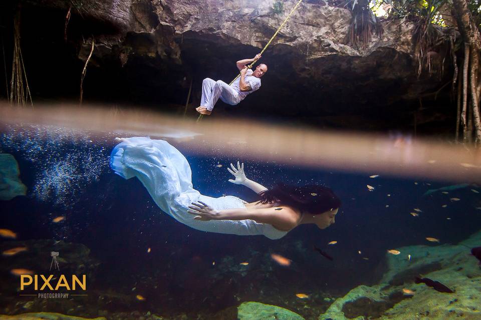 Swing and underwater adventure
