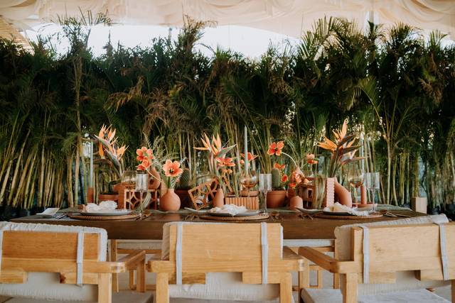 Montaje de boda en Vandú