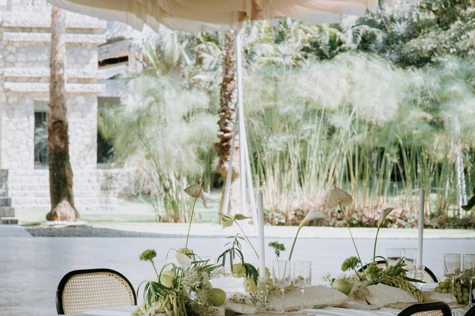Montaje de boda en Vandú