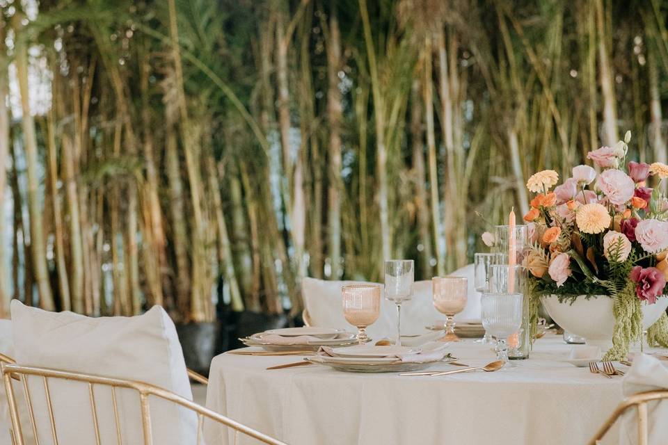 Montaje de boda en Vandú