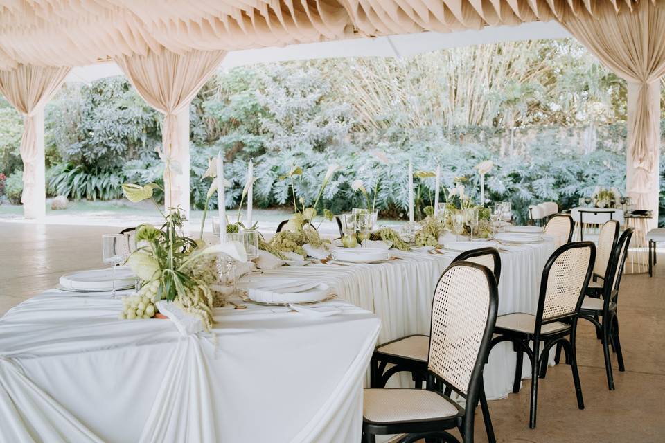 Montaje de boda en Vandú