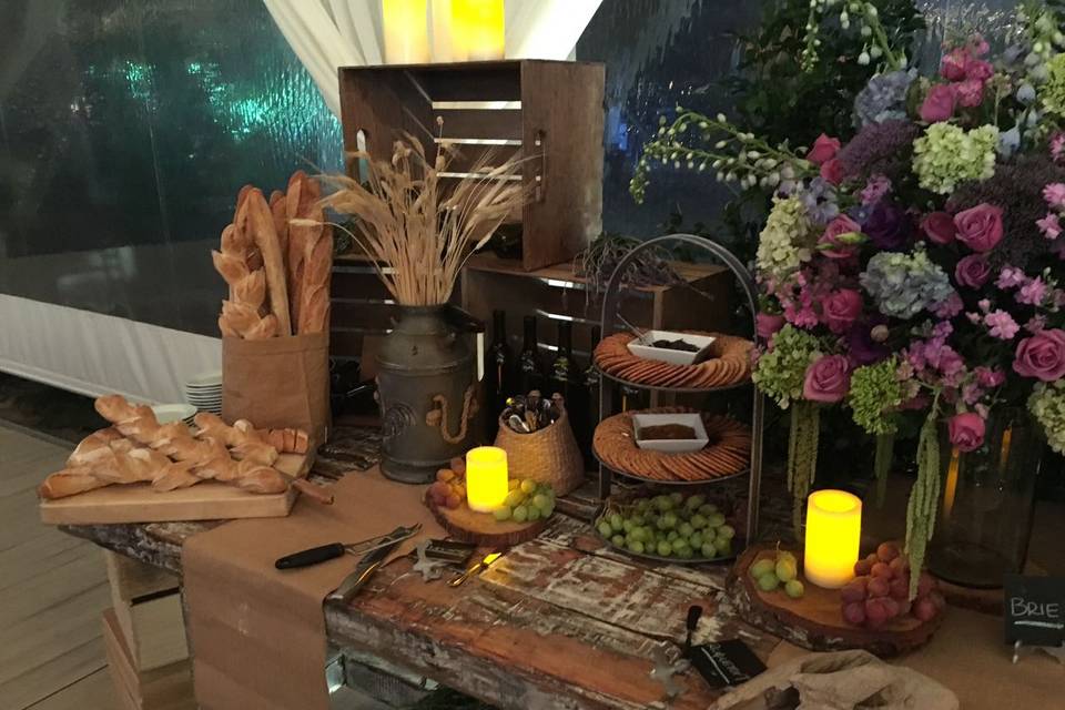 Mesa de quesos boda