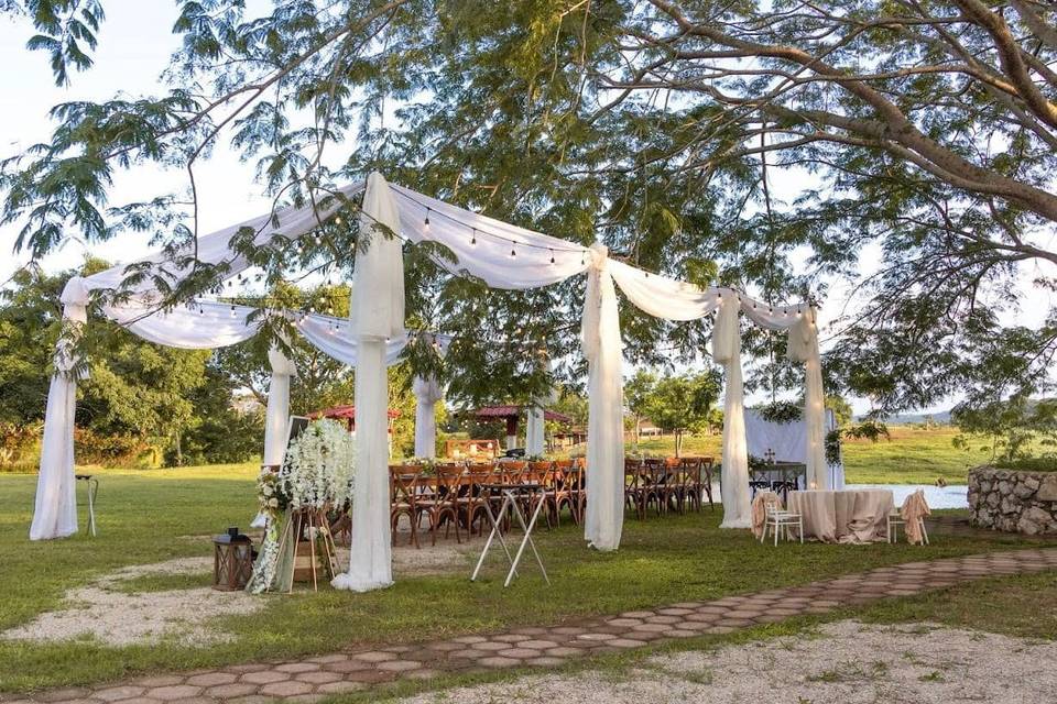 Evento en el jardín