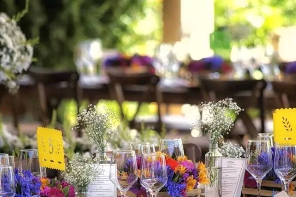 Mesa decorada