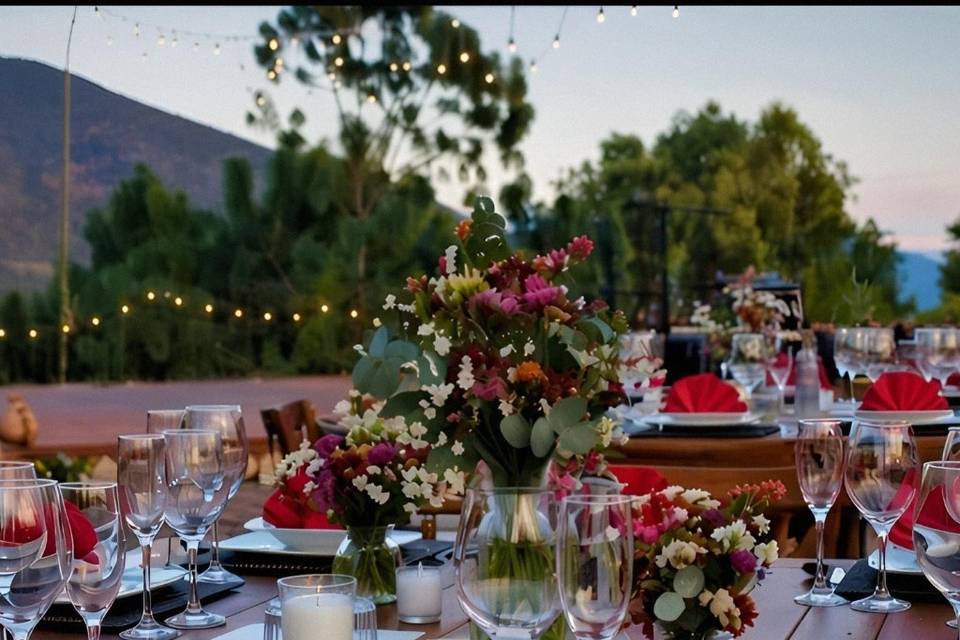 Mesa decorada