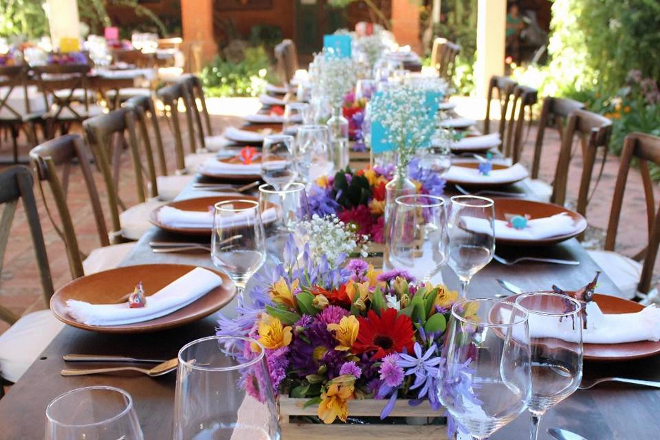 Mesa decorada