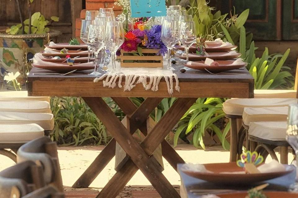 Mesa decorada