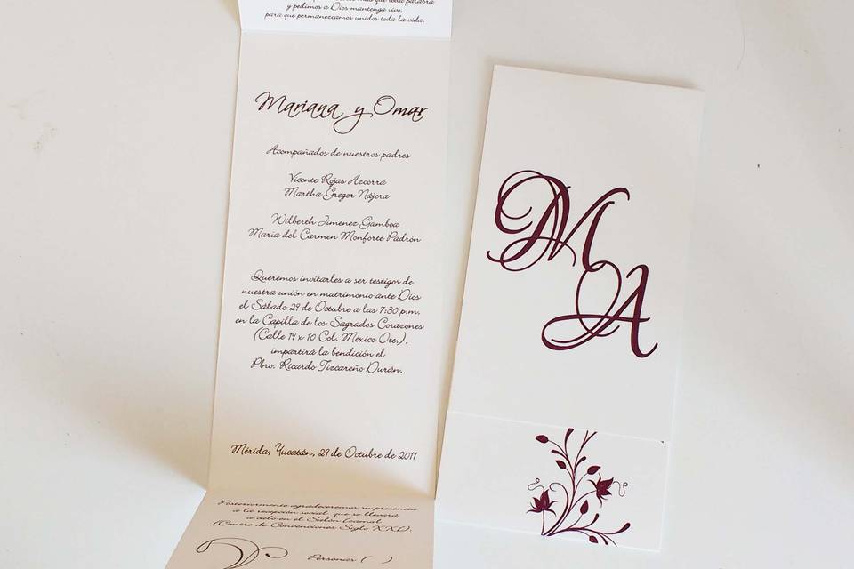 Invitaciones para Boda