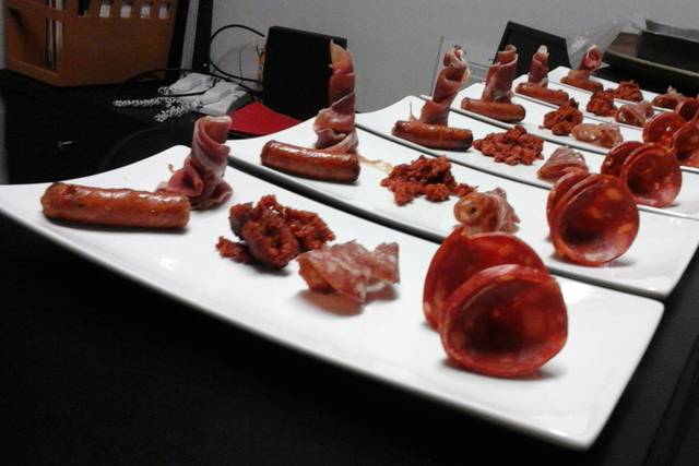 Plato de embutidos para degust