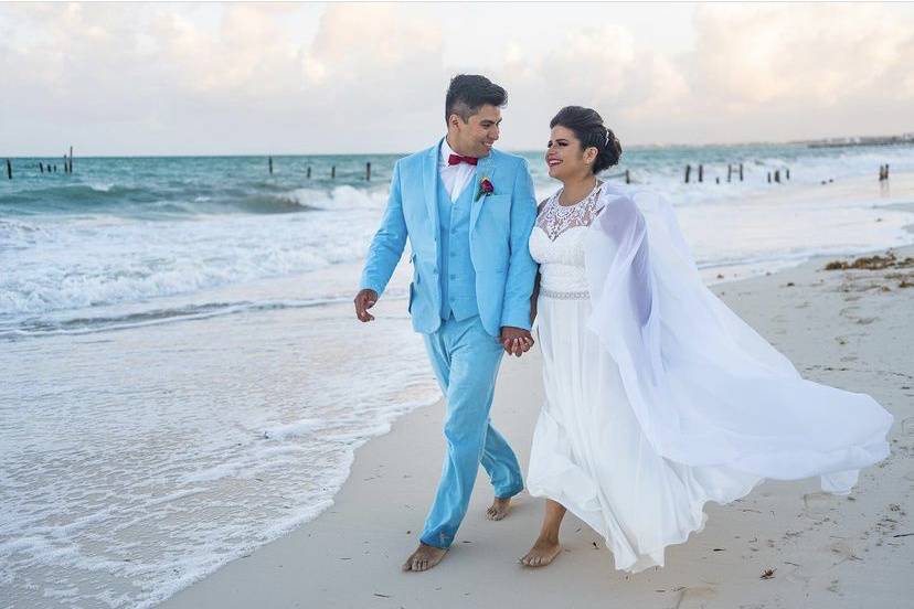 Boda a la orilla de la playa