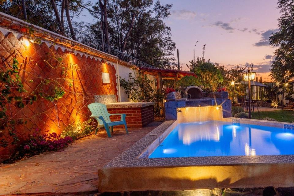 Zona alberca y Terraza