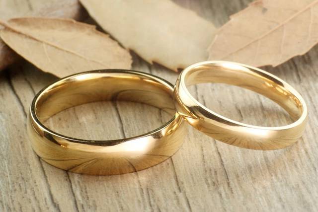 Argollas tipo confort 14K