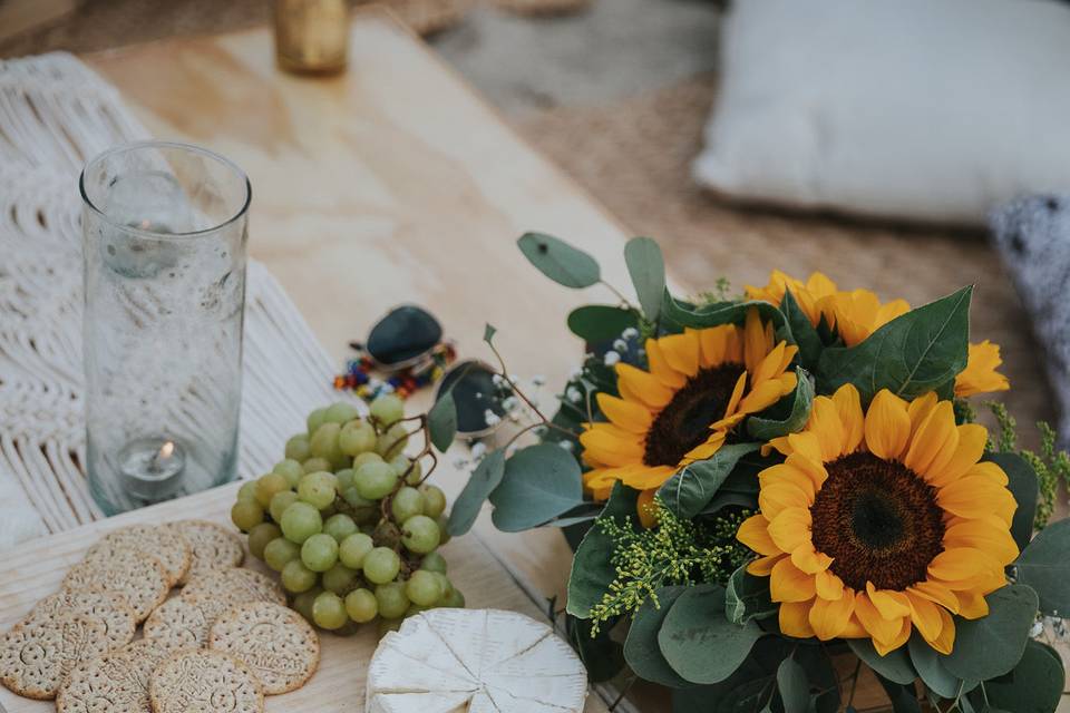 Tabla de quesos para celebrar