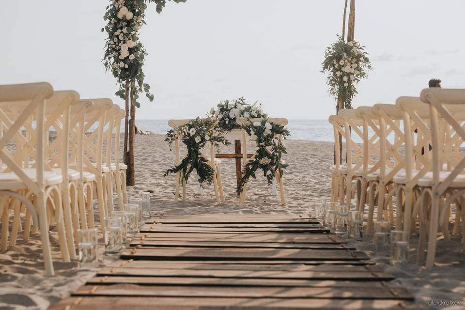 Ceremonia en la playa