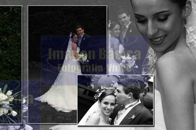 Blanco y negro combinado con color