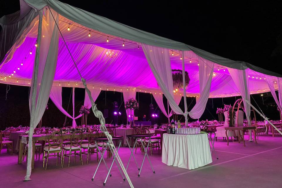 Carpa plafon plisado
