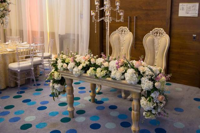 Espectacular mesa para novios