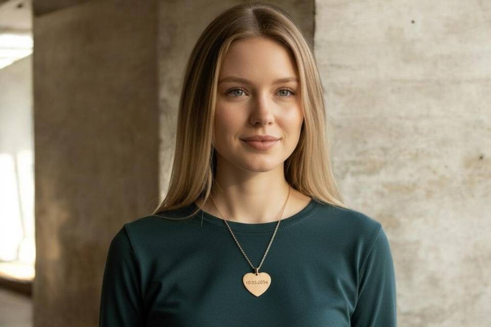 Collar con dije de Corazón