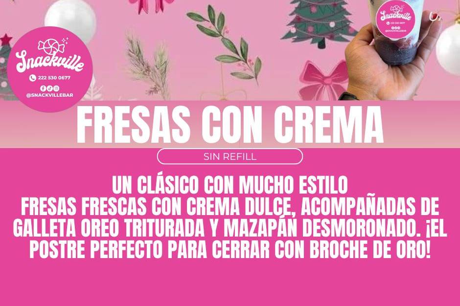 Fresas con Crema