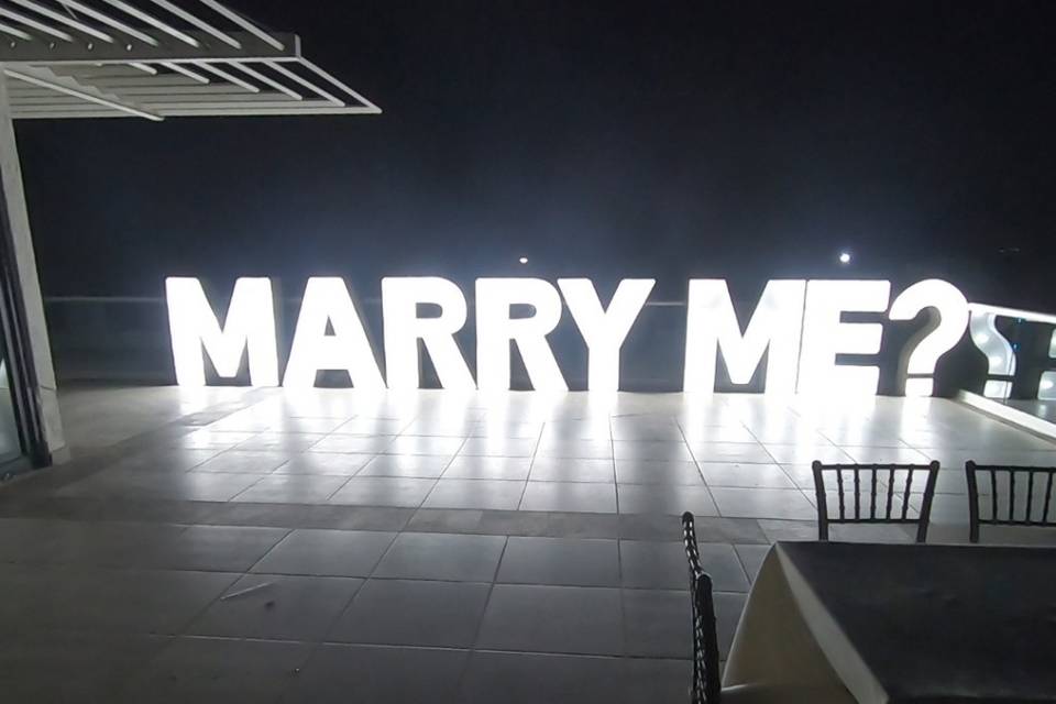 Marry me? Terraza noche