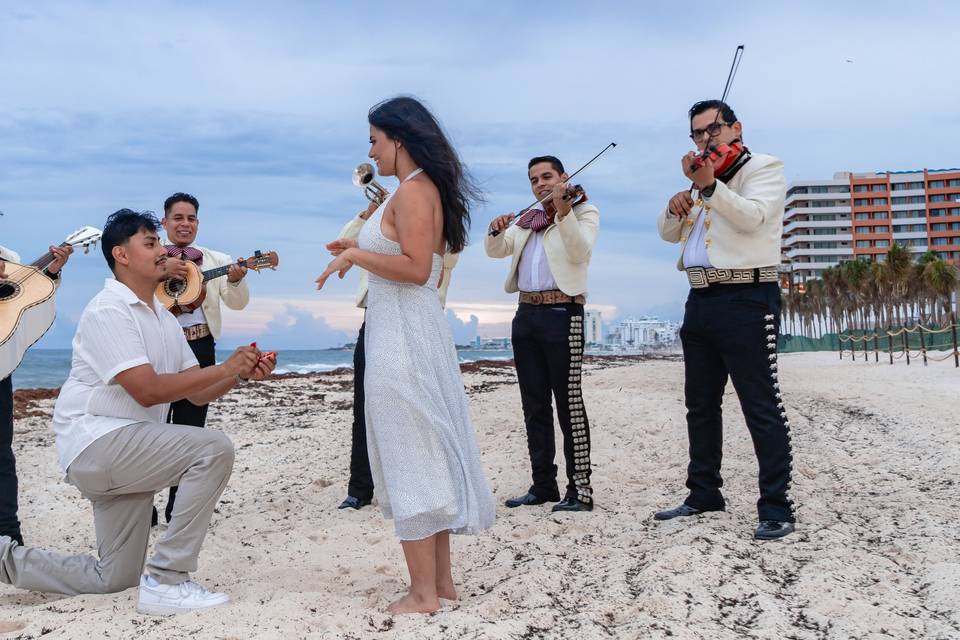 Pedida de Mano en la playa