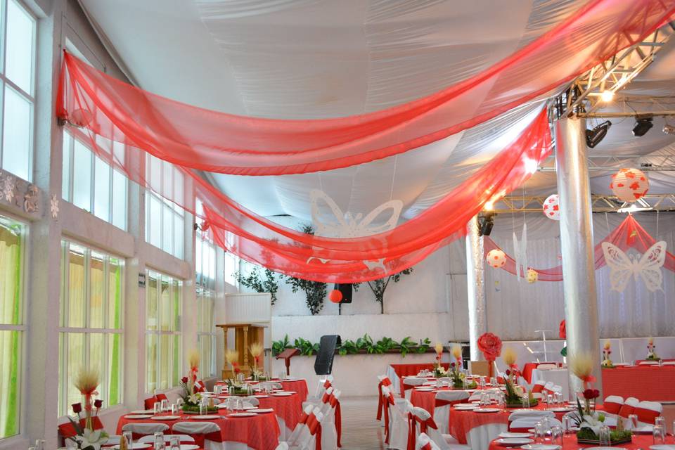 Decoración en rojo