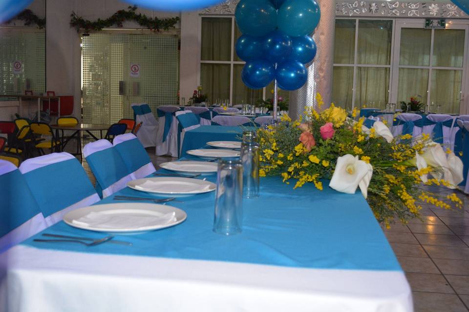 Azul mesa