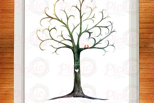 Árbol para huellas