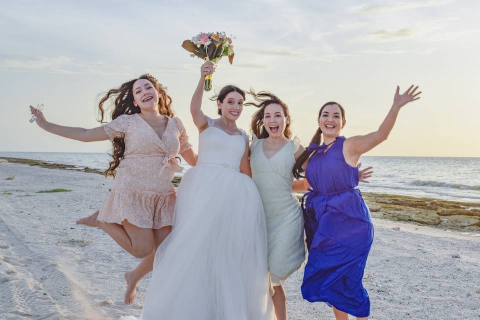 Familia en la boda