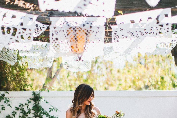 Tiras de papel picado Boda