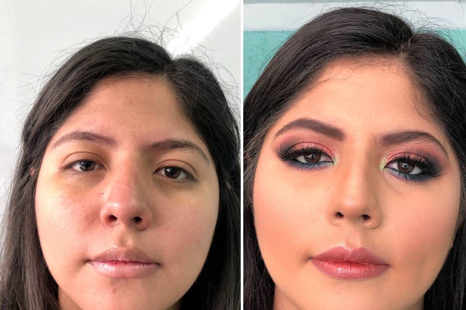 Maquillaje y peinado