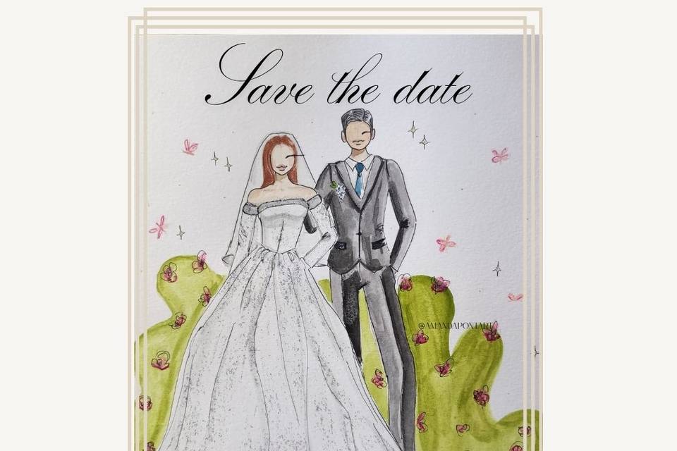 Retrato de la pareja.