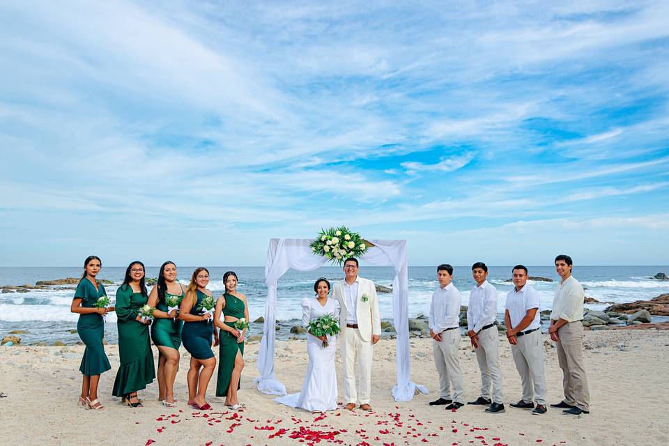 Ceremonia de boda en la playa