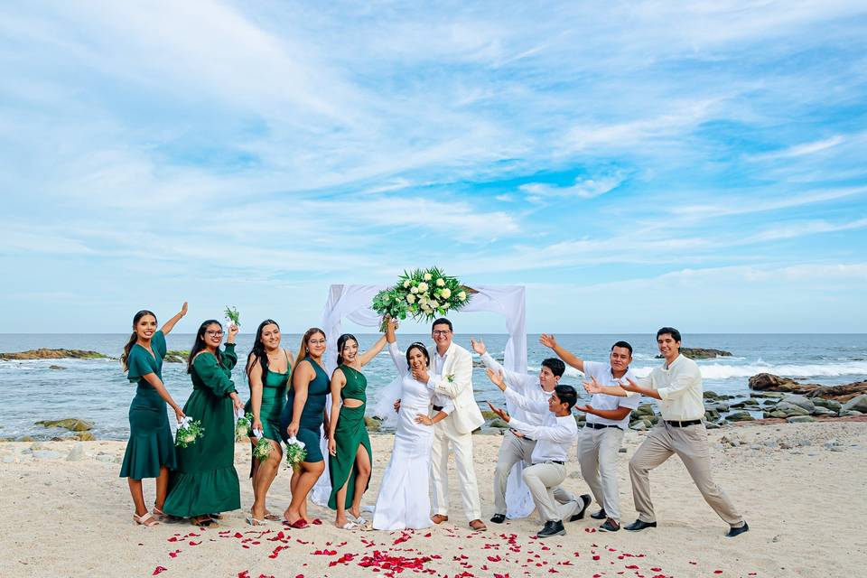 Ceremonia de boda en la playa