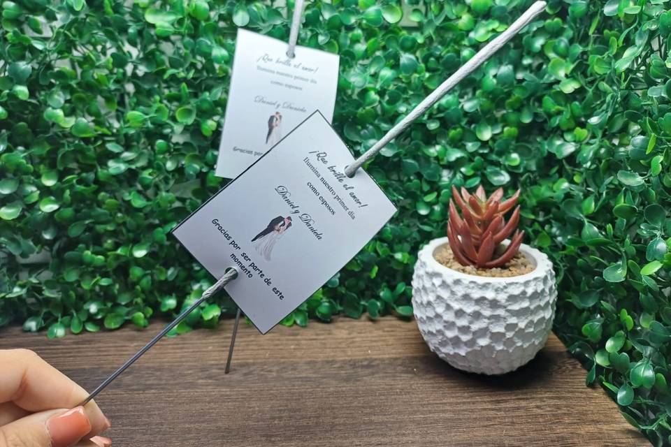 Luz bengala sencilla