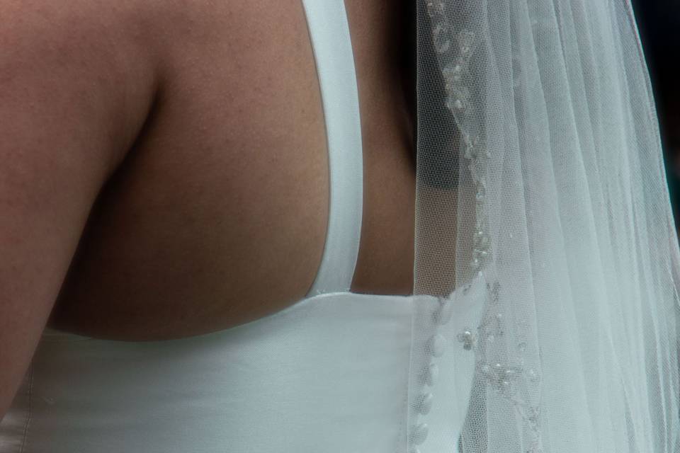 Botones del vestido de novia